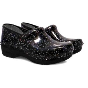 Dansko XP 2.0 Rainbow Flecks Patent Womens Clogs 3950-580202 sz 42